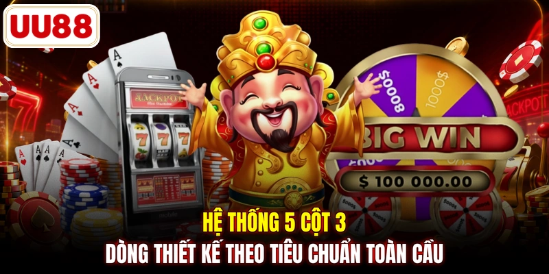 Hệ thống 5 cột 3 dòng thiết kế theo tiêu chuẩn toàn cầu